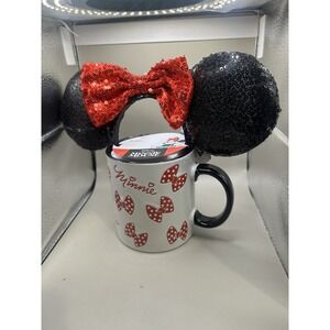 Minnie Mouse Mug With Headband New Disney Mug